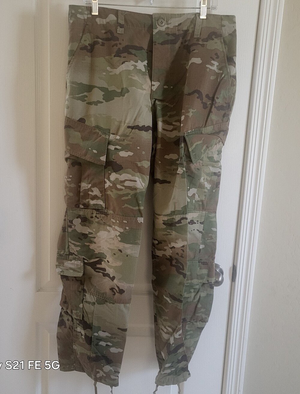 Men's Tactical Cargo Pants - Multicam Camo ,Button Fly